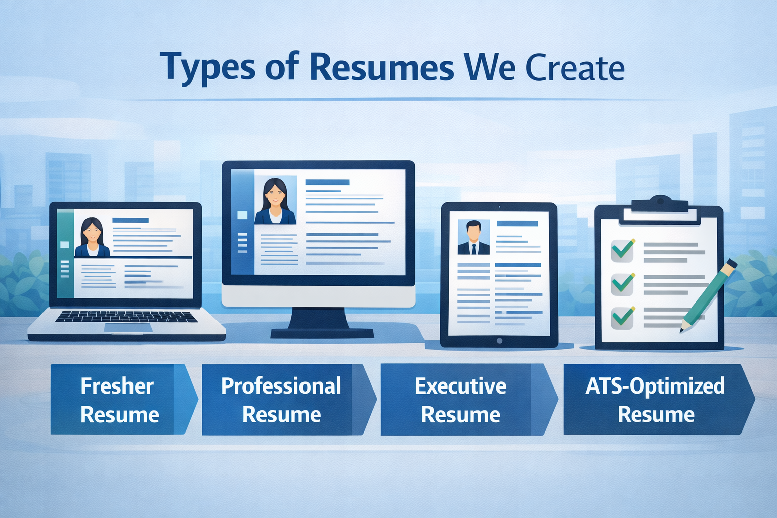 Global Job Seeker - Types of Resumes We Create